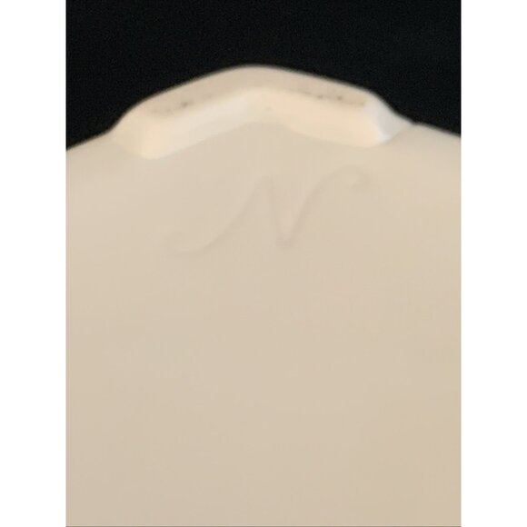 Blue White Oriental Hexagonal Lidded Teapot Bamboo Handle Butterflies Noritake - Picture 12 of 15